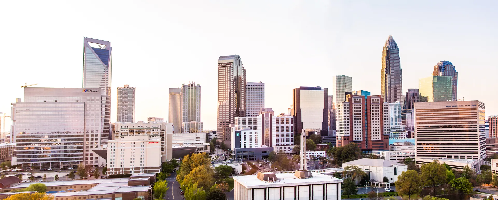 The Charlotte, NC skyline