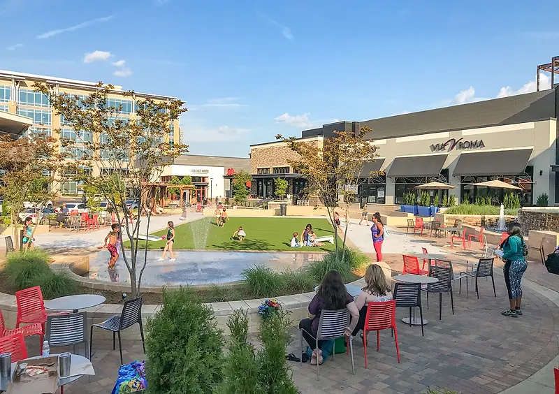 The Waverly shopping village in south Charlotte
